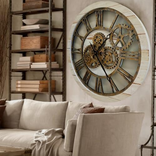 ImprovingLife The Original Real Moving Gear Wall Clock Vintage Industrial - Image 2