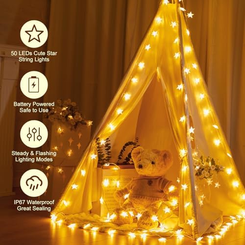 Minetom Star String Lights Battery Operated - Image 4