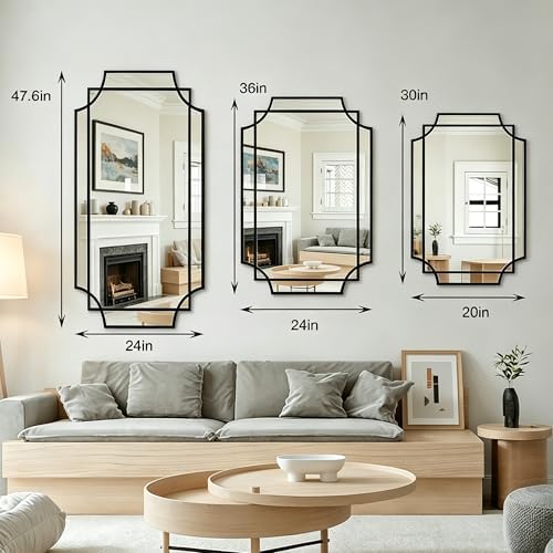 30" x 20" Rectangle Decorative Beveled Mirror - Image 5