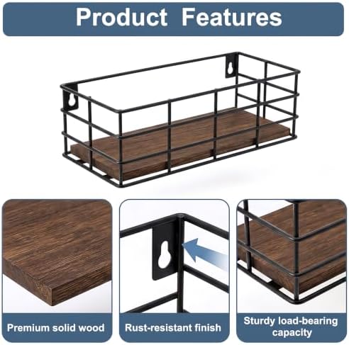Fixwal Wire Frame Floating Shelves - Image 4