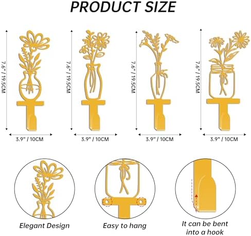 Metal Flower Wall Hooks - Image 2