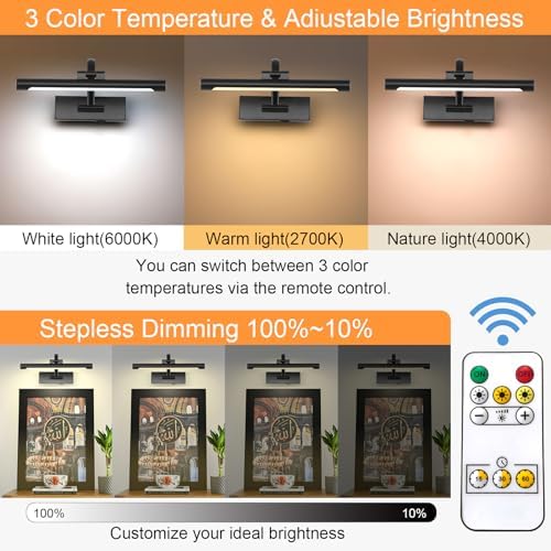 Tassuowell Battery Powered Picture Light - Image 2
