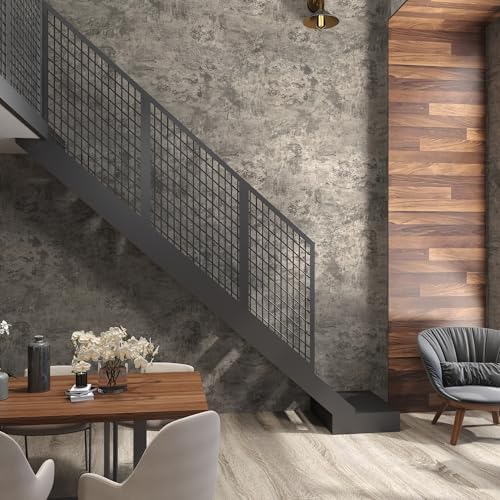 JSEVEM 31"×354" Light Brown Concrete Wallpaper Peel and Stick Industrial Beige - Image 5