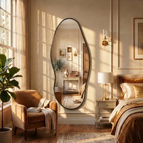 Irregular Full Length Mirror-Black Mirrors - Image 3