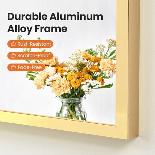 Sweetcrispy 22"x 30" Arched Gold Bathroom Mirrors - Image 6