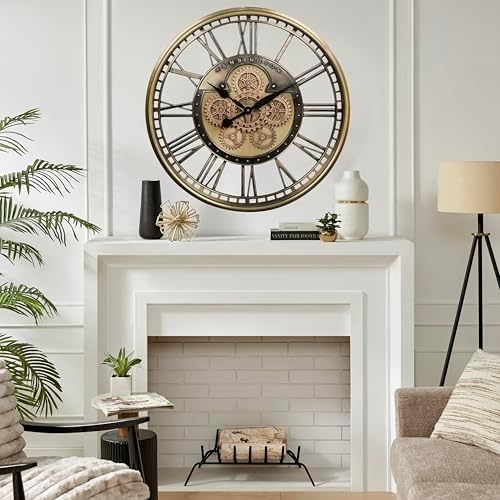 CLXEAST 28" Moving Gear Wall Clock - Image 5