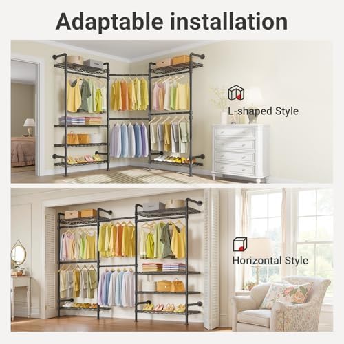 Timate L3 L Shape Garment Rack Heavy Duty Clothes Rack - Image 2