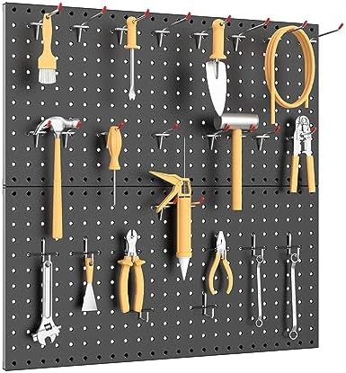WALMANN 2 PCS 12x24 in Pegboard Panels, 24x24 in Tools Pegboards - Image 2