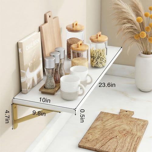 Fixwal 2pcs 10 in Deep Floating Shelves - Image 3