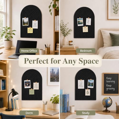 Large Arched Felt Bulletin Board, Sized 36" x 24" - Image 3