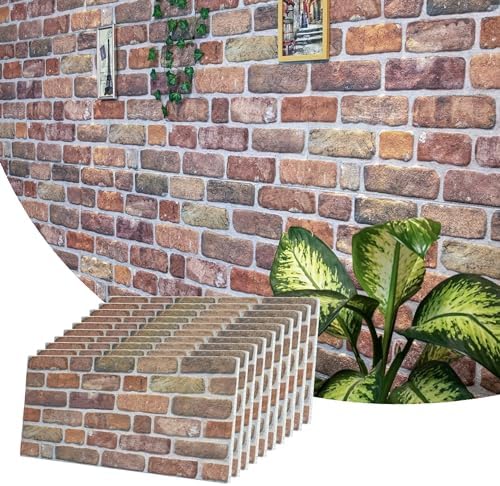 Dundee Deco 3D Wall Panels Faux Brick by DundeeDeco