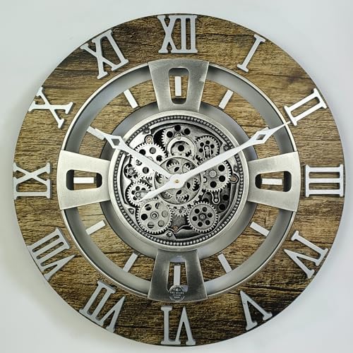 ImprovingLife The Gears Clock Real Moving Gear Wall Clock England Line) - Image 6