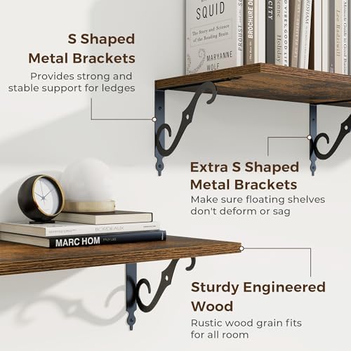 RICHFOCUS 12 Inch Deep Floating Shelves - Image 4
