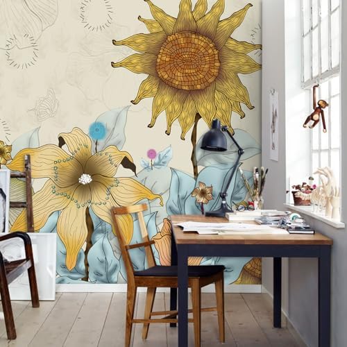 European Oil Painting, Flowers and Plants murals Woodland Tree Peel and Stick - Image 5