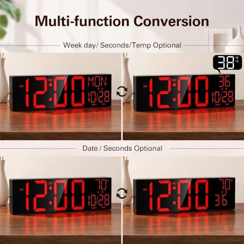 JALL 30" Oversize Digital Wall Clock - Image 3