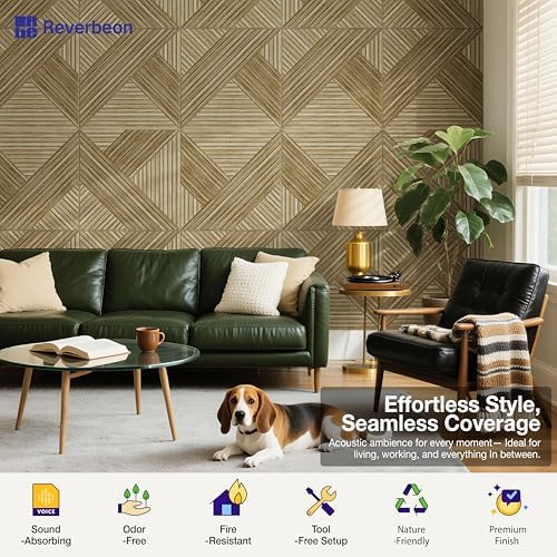 Acoustic Wall Panels, Decorative Sound Absorbing Panels, 6 Pack - Image 6