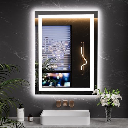 LOAAO 23.6"x31.5" LED Bathroom Mirror by LOAAO