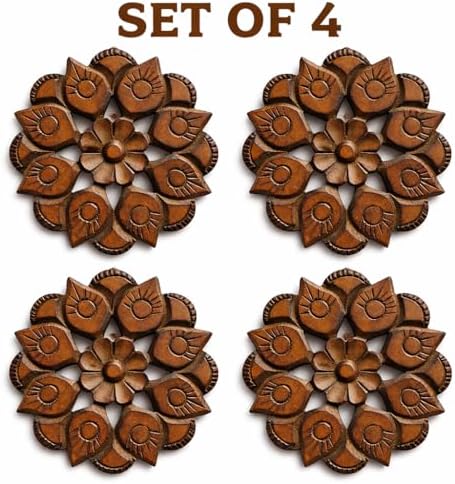Wooden Designer Wall Hanging Plaques/Wall Plaque Wall Décor Plaques Set of - Image 2