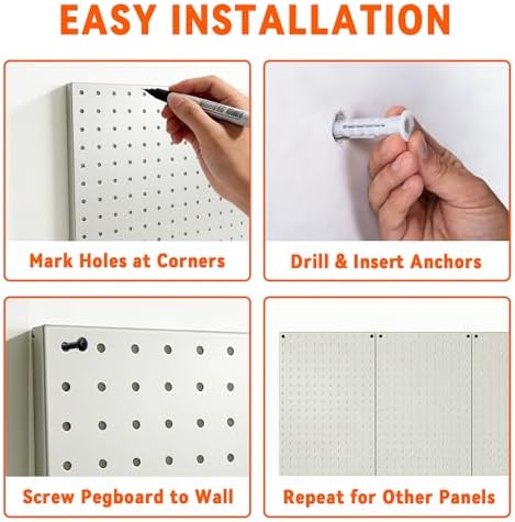 Ultrawall Metal Pegboard Panels, Pegboard Wall Organizer - Image 5