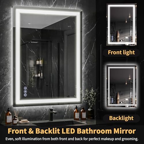GLSLAND 24"x36" LED Bathroom Mirror - Image 3