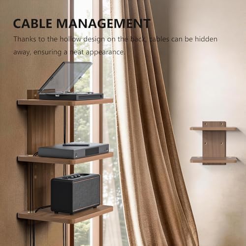 WALI 3 Tier Floating TV Wall Shelf - Image 5