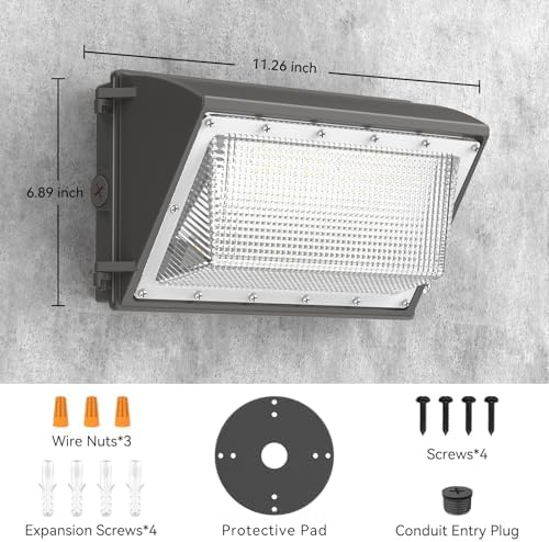 AIKVSXER 200W LED Wall Pack Light, 32000LM 6000K Dusk to Dawn Lights 10Pack - Image 5