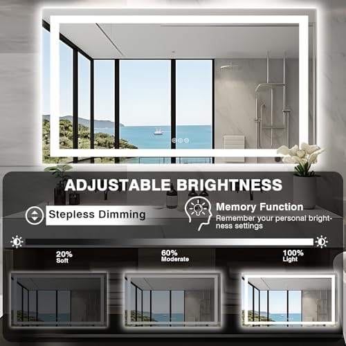 EchosLife 60"x36" LED Mirror for Bathroom - Image 6