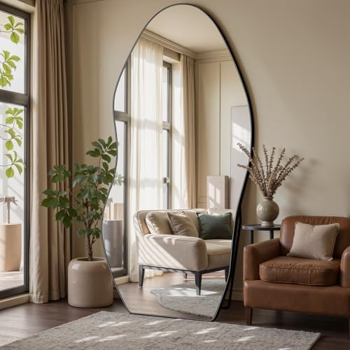 Antok Irregular Full Length Mirror, Standing Hanging Leaning Irregular Mirrors by AntokMirror