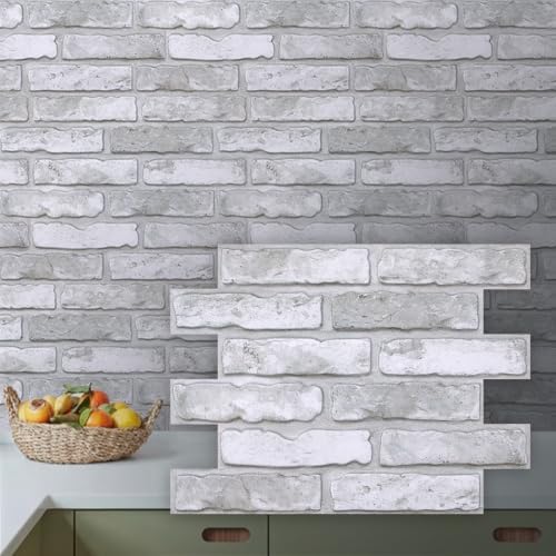 COMSTICKC 3D Peel and Stick Faux Brick Wall Panels by COMSTICKCDECOR