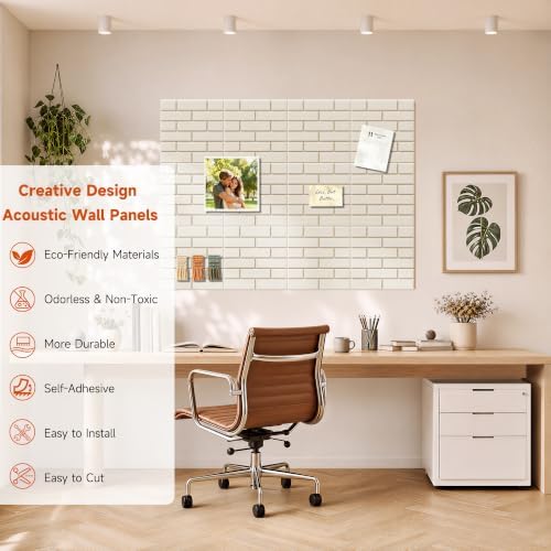 TO-TH Sound Proof Panels 24 Pack Self-Adhesive Acoustic Wall Panel - Image 4