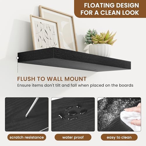 Floating Shelves for Wall, Wall Mounted Wood Shelves - Image 5