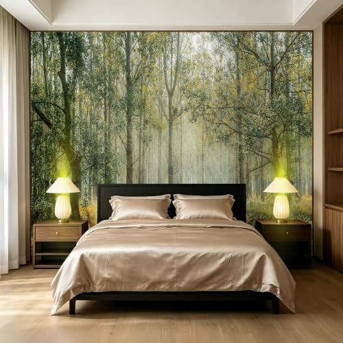 Forest Landscape wall murals Woodland Tree Peel and Stick self Adhesive by SIDIANYA