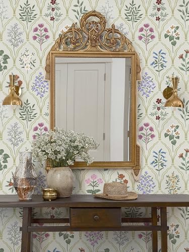 Dimoon 78.7"x17.3" Peel and Stick Wallpaper Floral Vintage Contact Paper Modern - Image 7