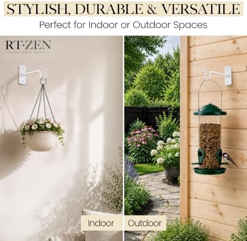 RTZEN Plant Hangers Outdoor or Indoor Heavy Duty Wall Bracket Hooks - Image 5