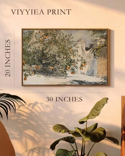 VIYYIEA Vintage Plant Large Framed Wall Art, 20x30 Inch Canvas Print Artwork - Image 4