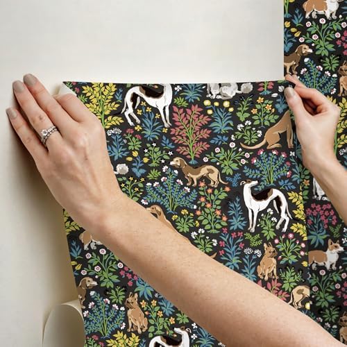 NuWallpaper x Printfresh Must Love Dogs Charcoal Peel and Stick Wallpaper - Image 5