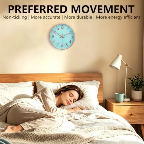 14Inch Silent Analog Wall Clock Non Ticking Clocks - Image 4