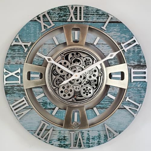 ImprovingLife The Gears Clock Real Moving Gear Wall Clock England Line) - Image 6
