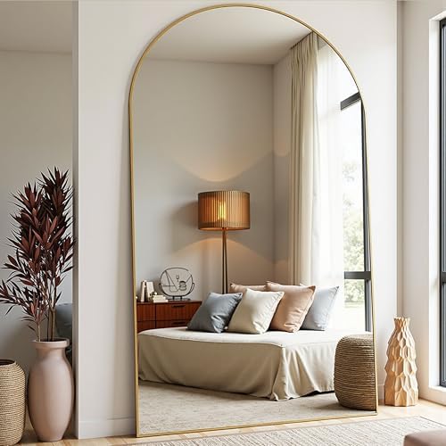 81''x41'' Oversized Full Length Mirrors, Arched Floor Mirror by TinyTimes