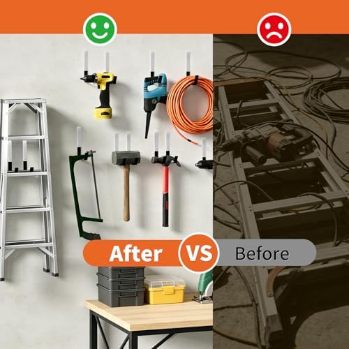 GeeWatom Heavy Duty Steel Garage Hooks, Garage Storage Utility Hooks, Anti-Slip - Image 5