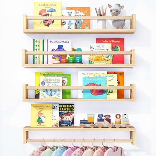 Fixwal Floating Nursery Book Shelves by Fixwal