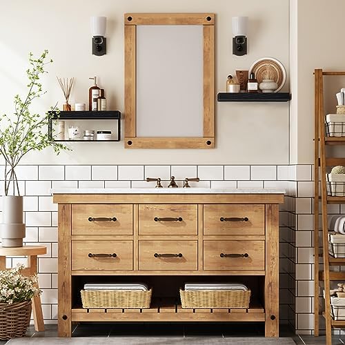 QEEIG Bathroom Shelves Over Toilet Wall Mounted - Image 6
