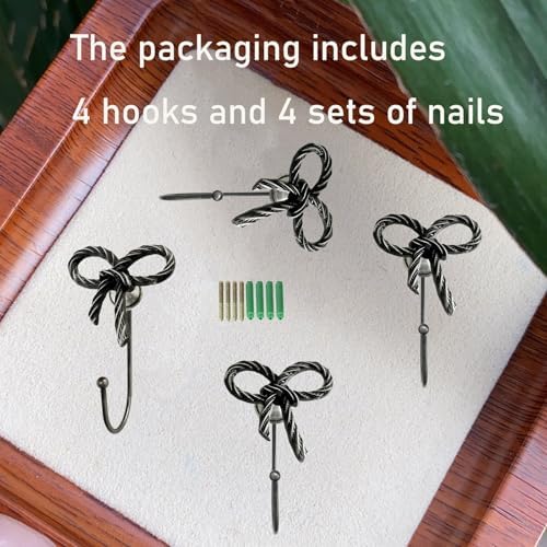 Bow Wall Hook 4 pcs Decorative Wall Hooks - Image 7
