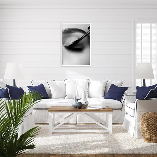 Black And White Magazine Cover Posters Female Eyelashes Canvas Wall Art - Image 6