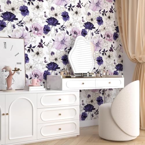 Laatse Floral Botanical Peel and Stick Wallpaper 17.5" x 393" - Image 4