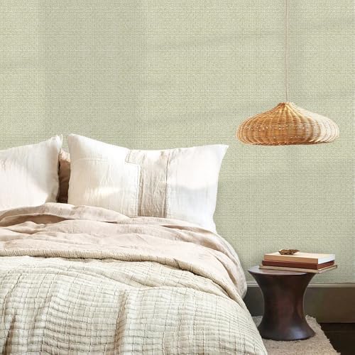 Grasscloth Peel and Stick Wallpaper, 78.7"x17.3" - Image 2