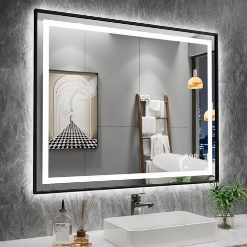 Amorho 40"X32" LED Bathroom Mirror by Amorho