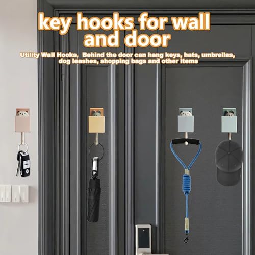 4Pcs Cute Self Adhesive Wall Hooks - Image 3