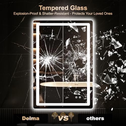 Delma 36x24 LED Bathroom Vanity Mirror - Image 5
