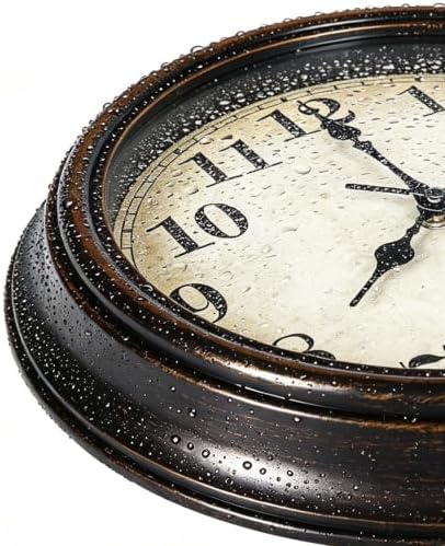 Wall Clock Silent Non Ticking Vintage Wall Clocks - Image 3